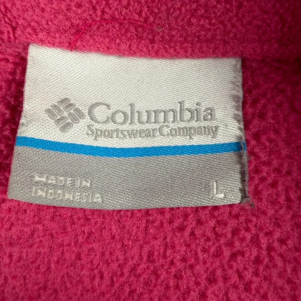 Columbia Women’s Pink Fleece Full Zip Jacket L – Style